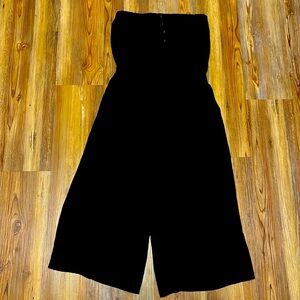 Naked Zebra Blake Strapless Wide Leg Capri Length Romper Size Small